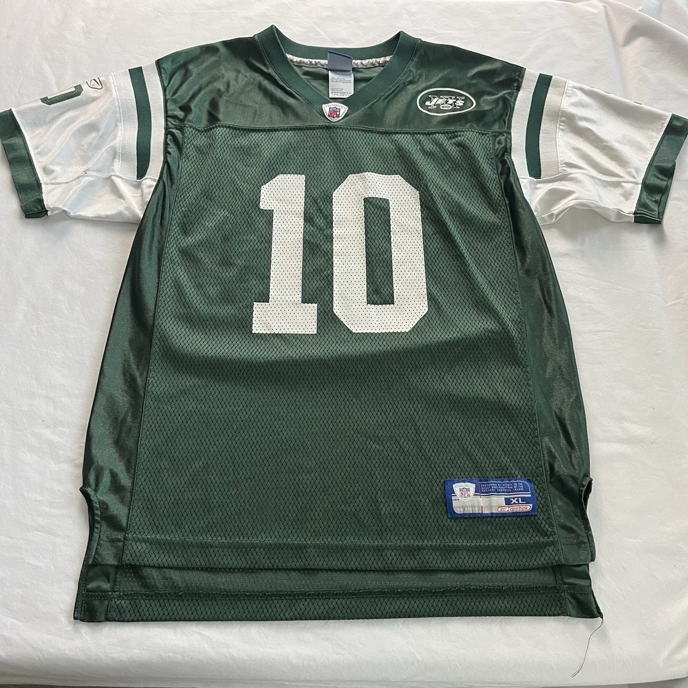 Vintage Reebok NFL New York Jets Chad Pennington #10 Jersey YOUTH XL Green - Picture 1 of 10